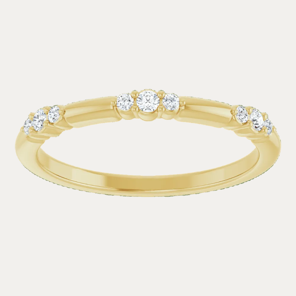 Cluster Segment Diamond Stackable Band