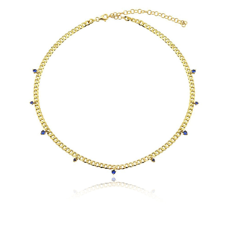 Cuban Dangling Gemstone