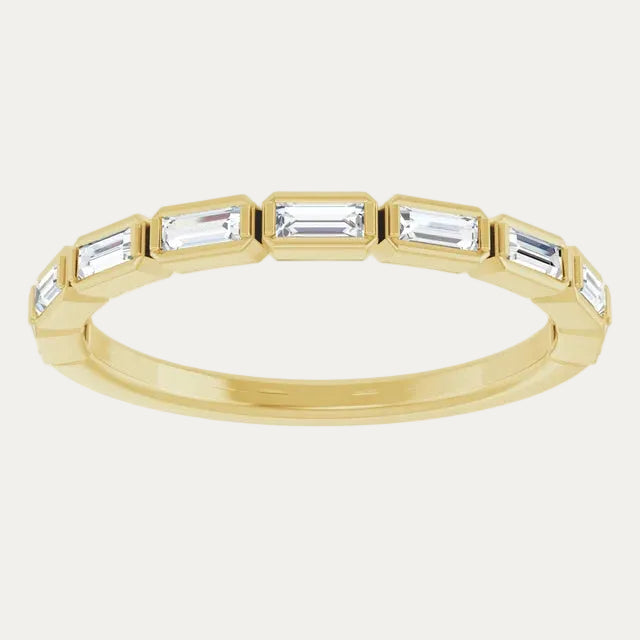 East-West Baguette Bezel Band