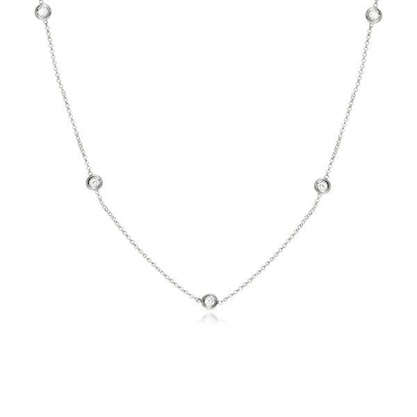 Five Diamond by the Yard Necklace