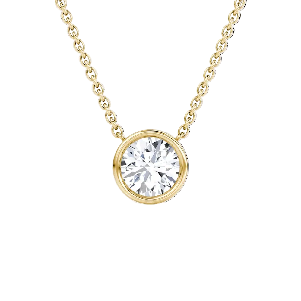 Lab Grown Diamond Bezel Pendant