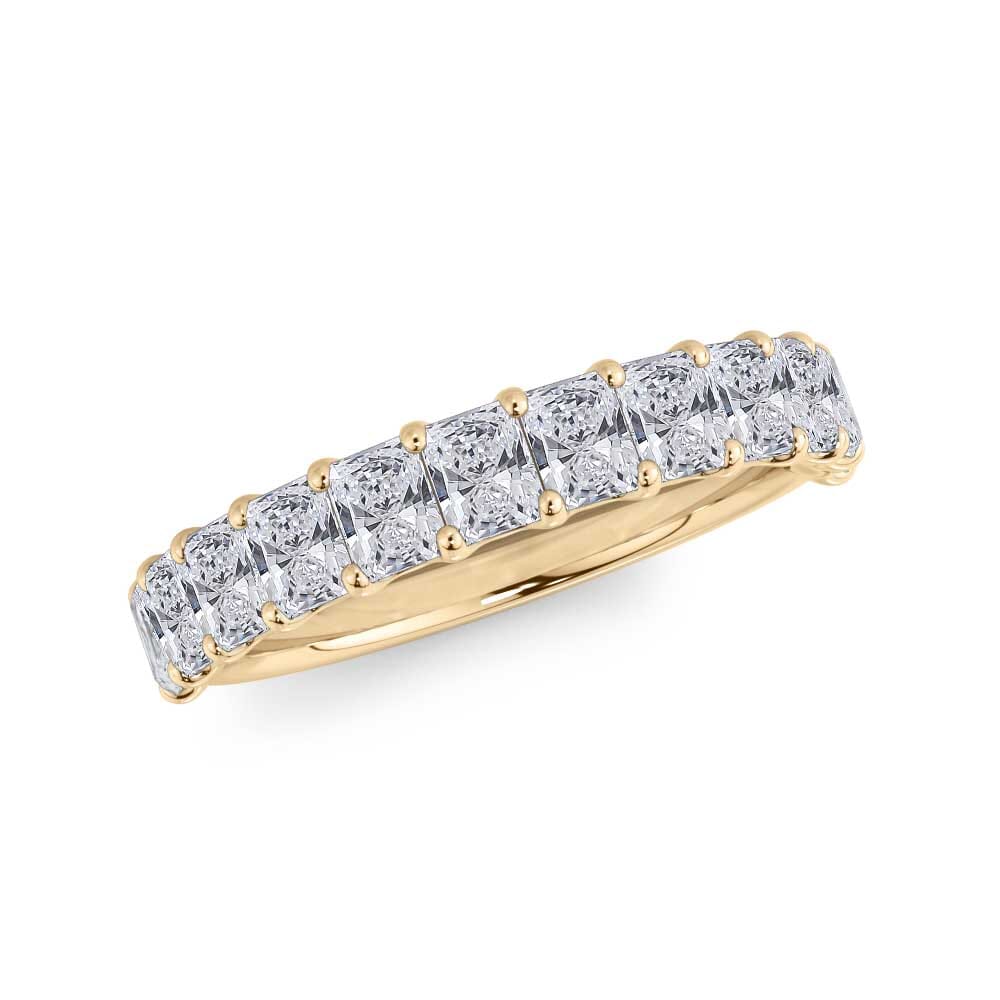 Radiant Half Eternity Diamond Band