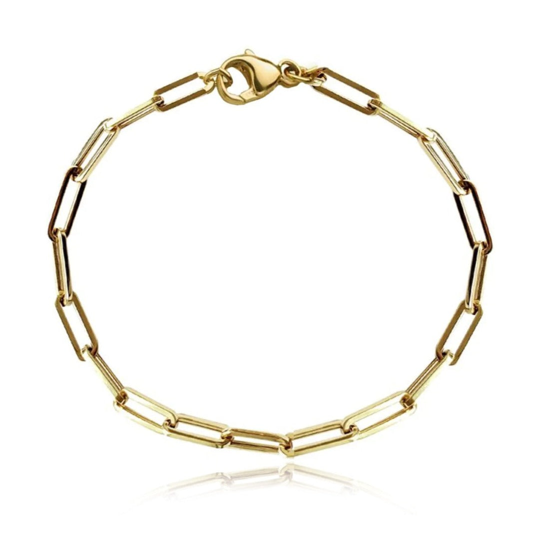 Large Paperclip Anklet