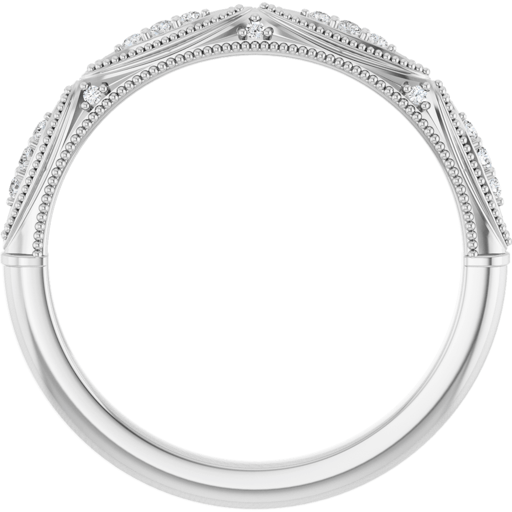Milgrain Diamond Band