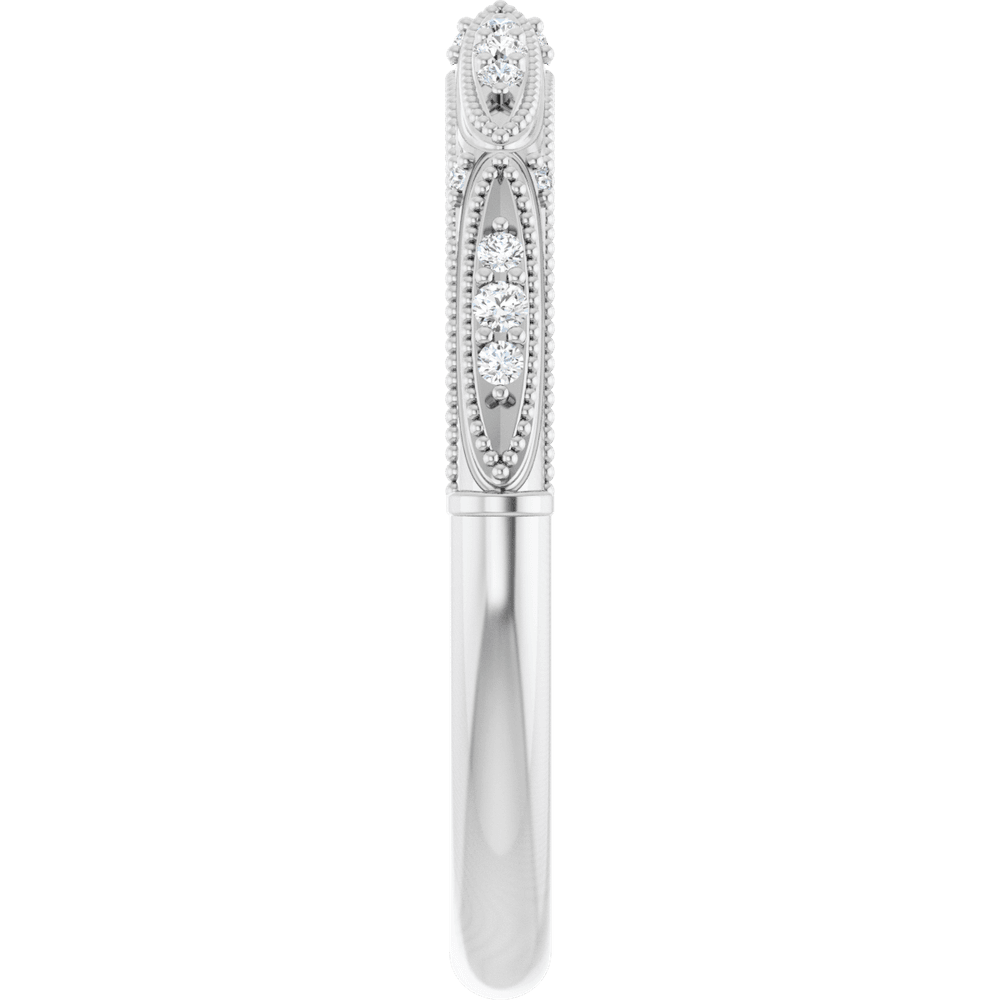 Milgrain Diamond Band