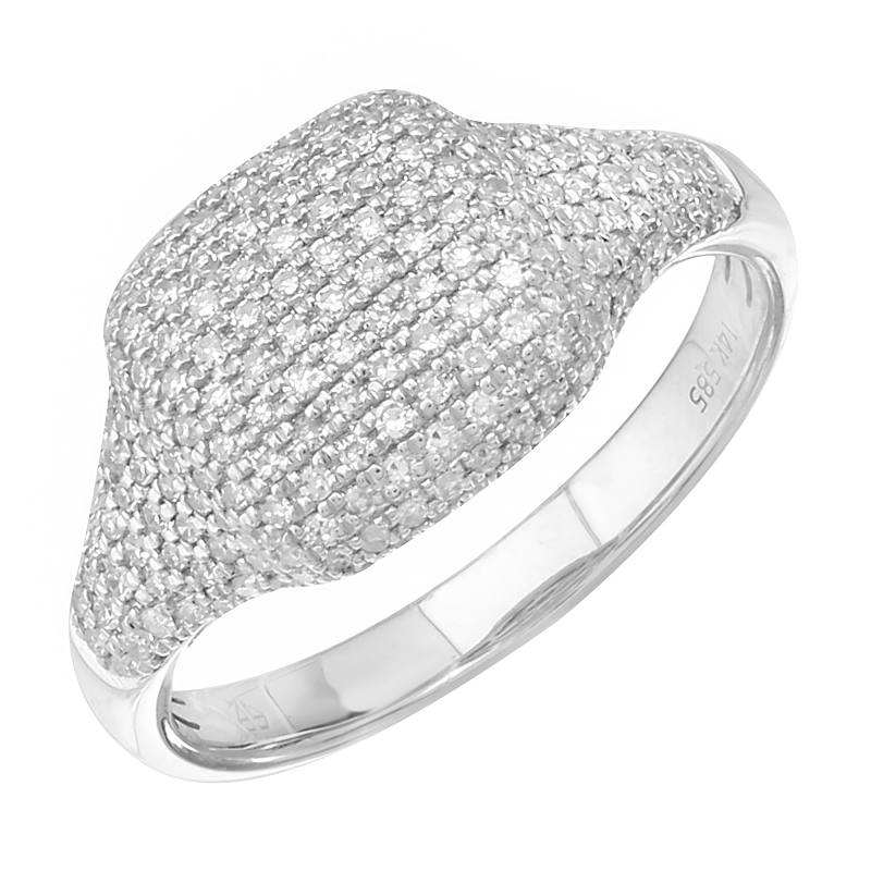 Pave Signet Ring