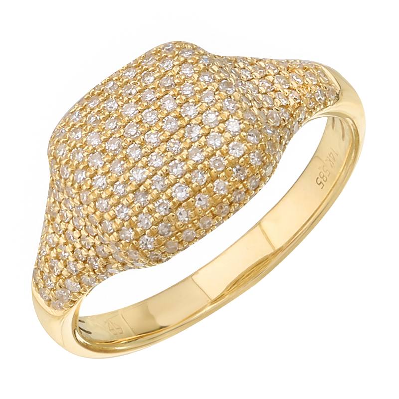 Pave Signet Ring