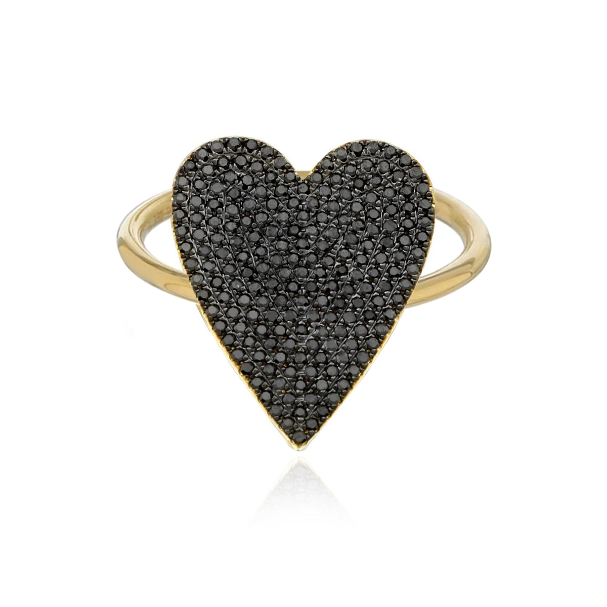 Large Diamond Heart Ring