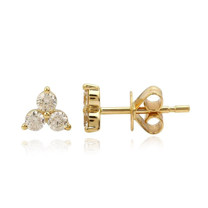 Small Trio Diamond Stud