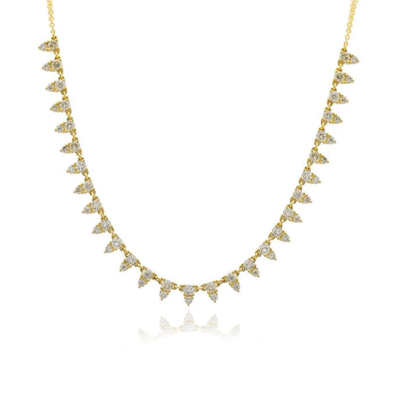 Illusion Diamond Spikes Necklace