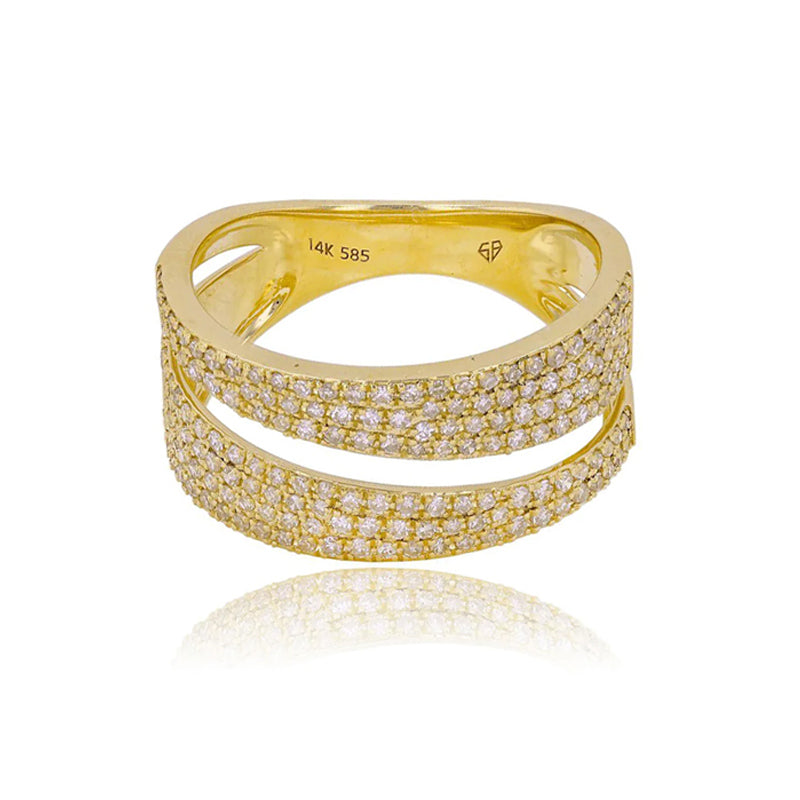 Thick Pave Cutout Ring