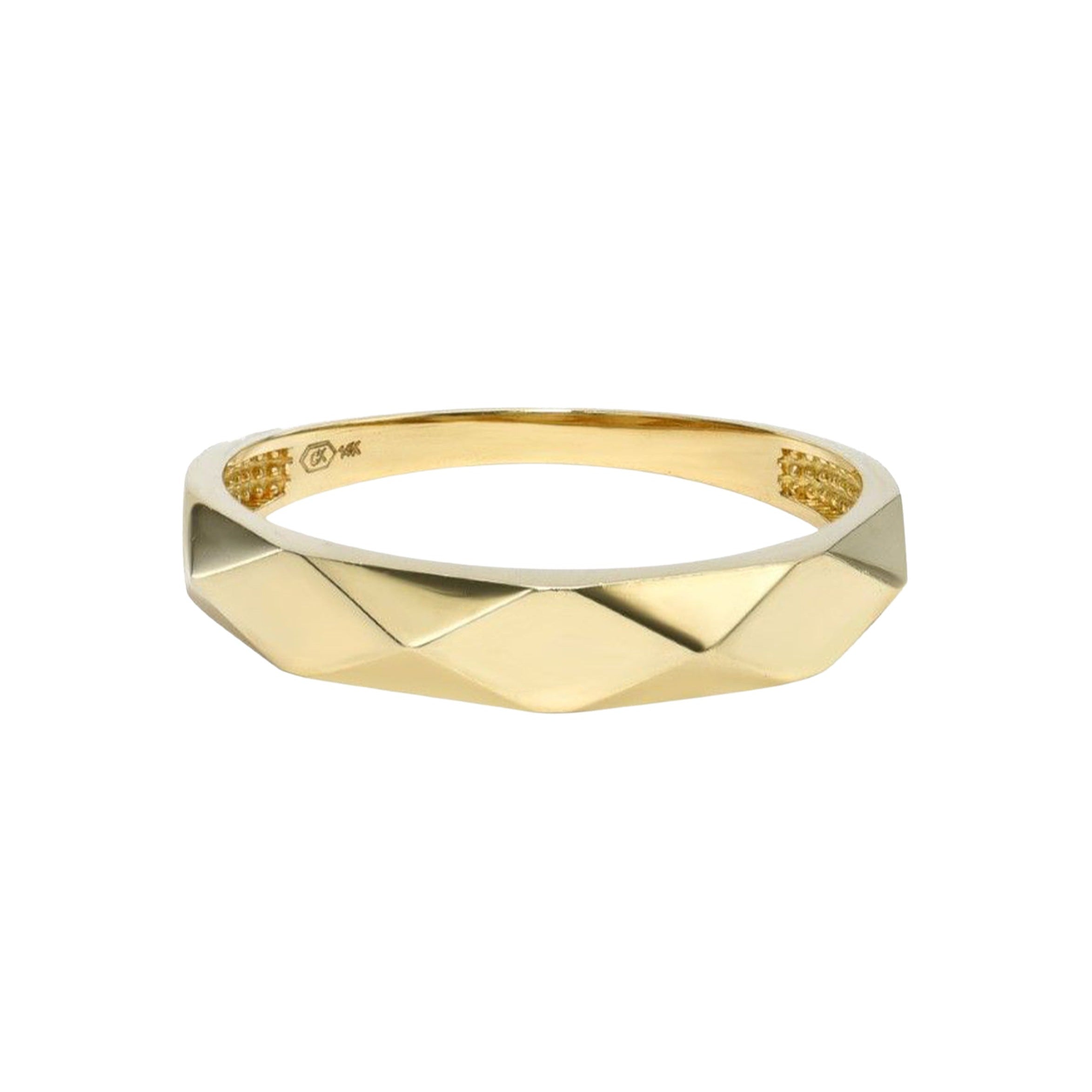 Gold Disco Ring