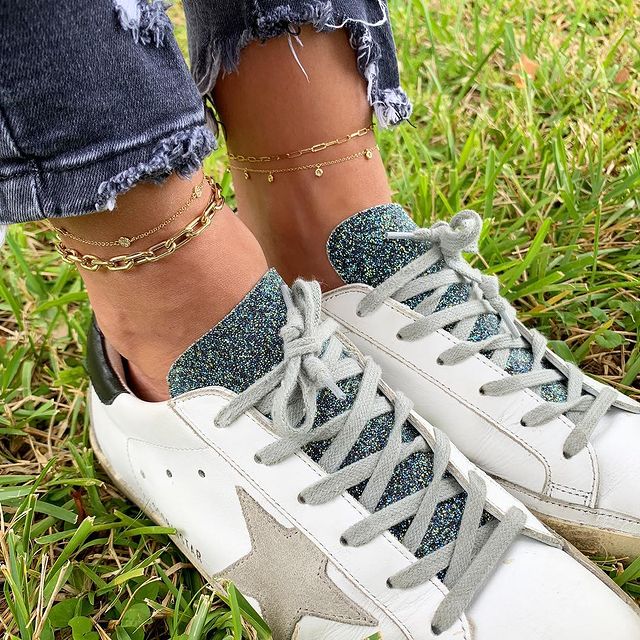 Small Paperclip Anklet