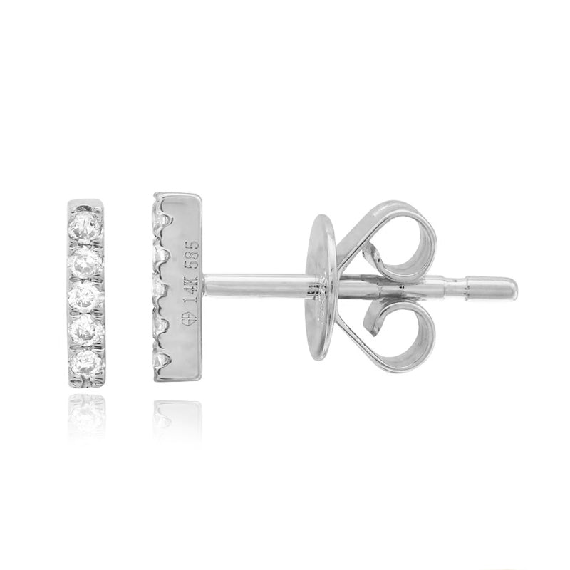 Mini Diamond Bar Stud