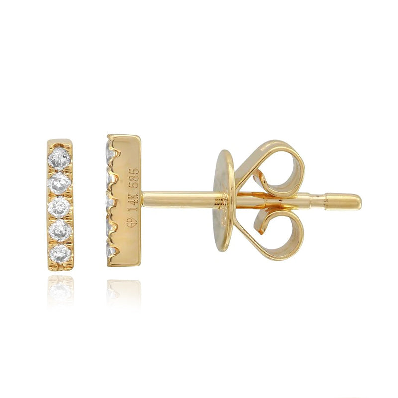 Mini Diamond Bar Stud