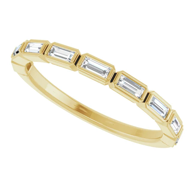 East-West Baguette Bezel Band