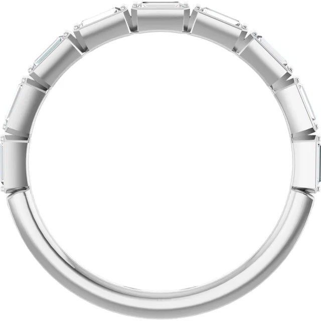 East-West Baguette Bezel Band