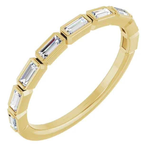East-West Baguette Bezel Band