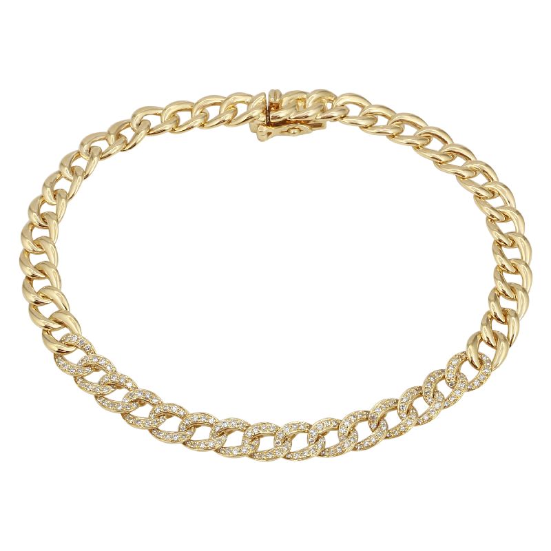 Diamond Cuban Chain Bracelet