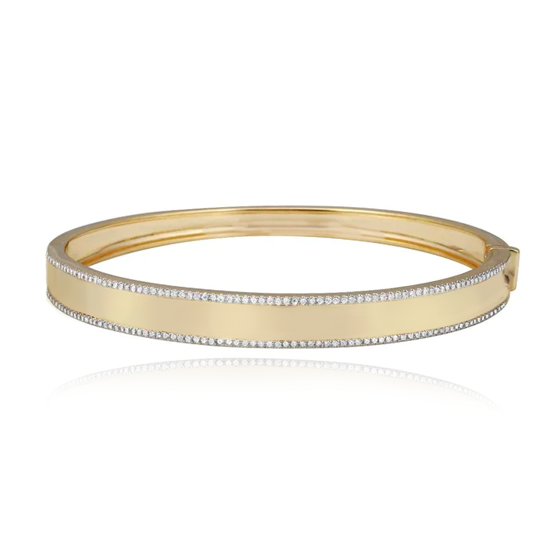 Diamond Border All Around Bangle