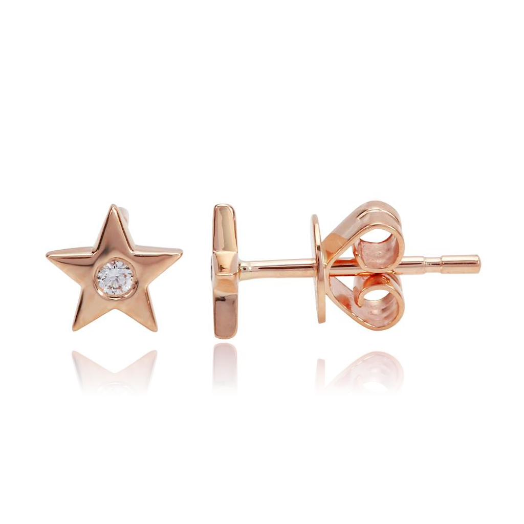 Star Single Diamond Stud