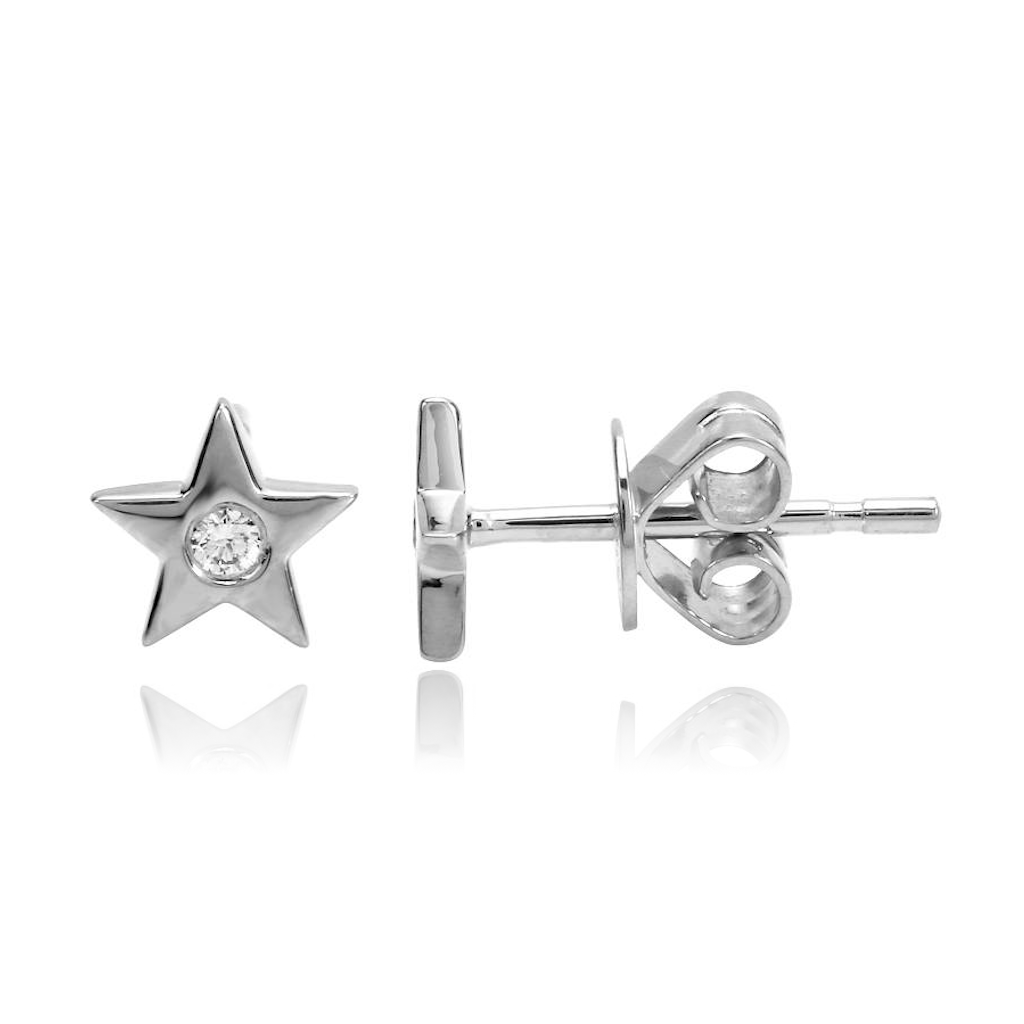 Star Single Diamond Stud