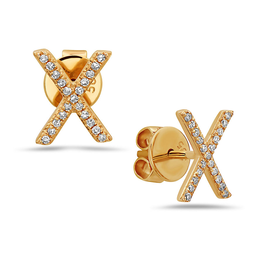 Diamond X Earring