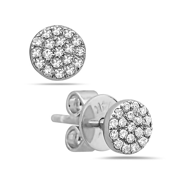 Diamond Disc Earring