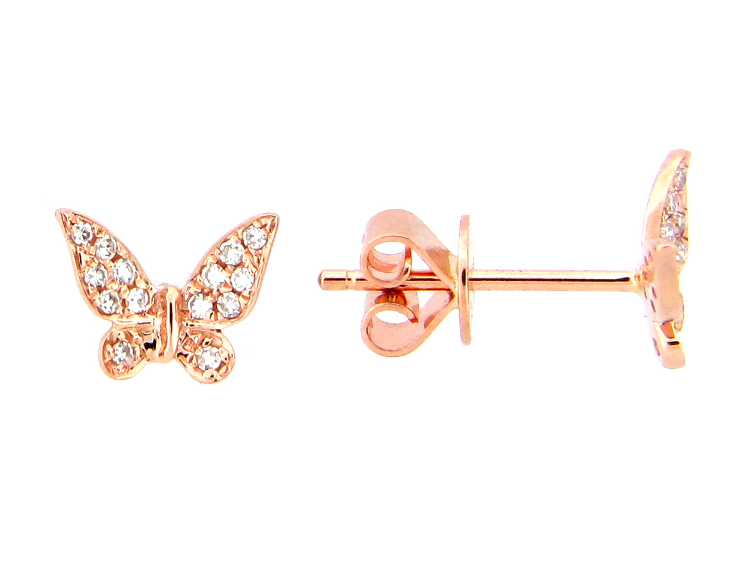 Diamond Butterfly Earring