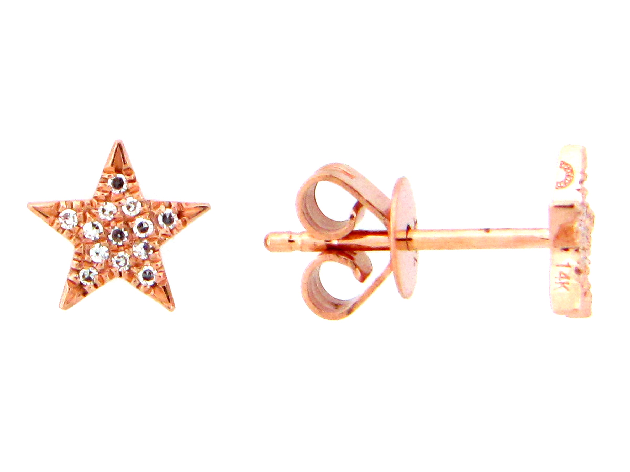 Diamond Star Stud Earring