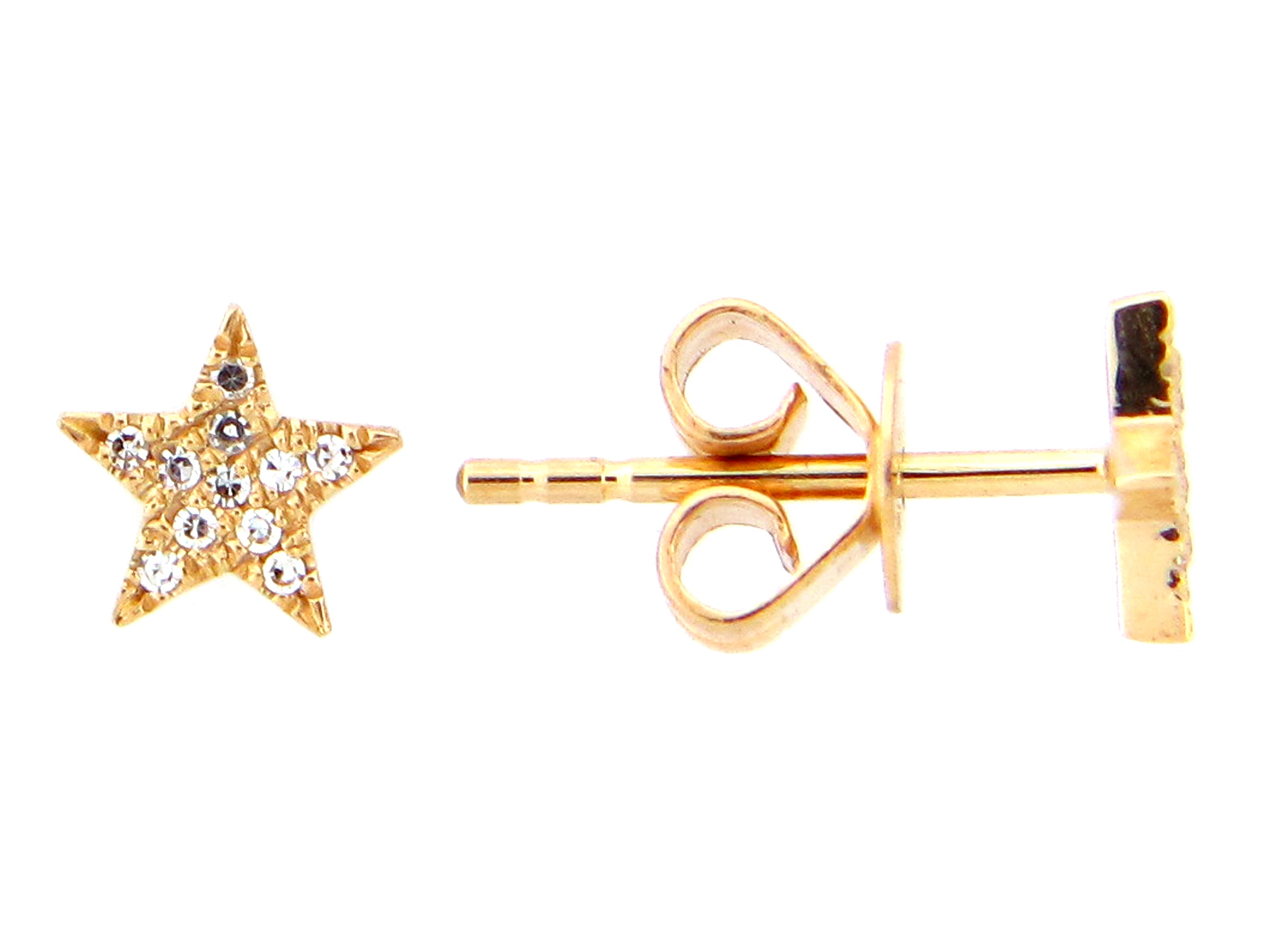 Diamond Star Stud Earring