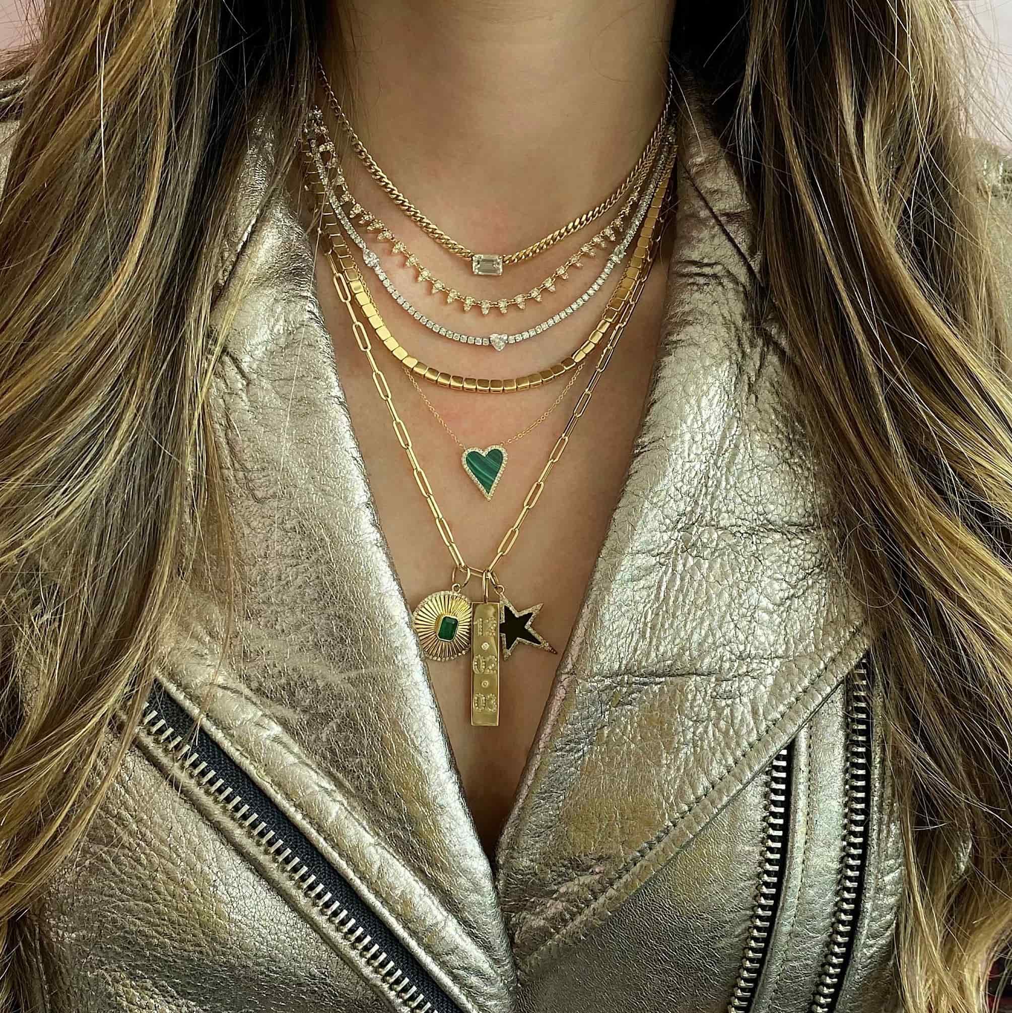 Illusion Diamond Spikes Necklace