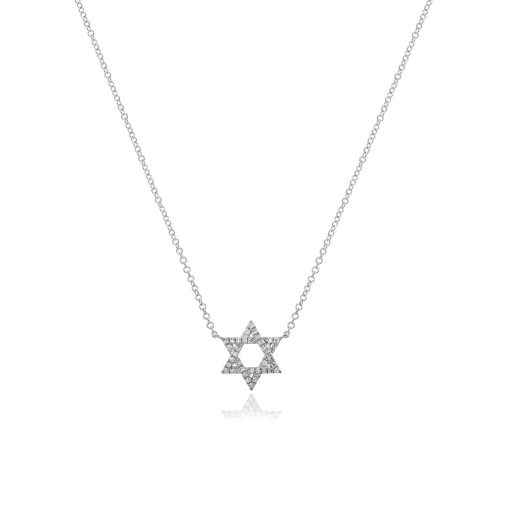 Star of David Pave Necklace