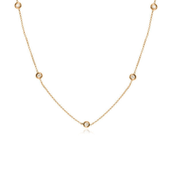 Five Diamond by the Yard Necklace