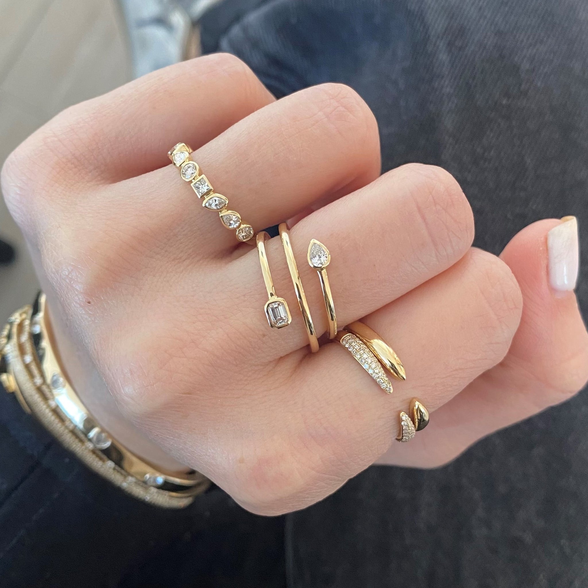 Gold Claw Ring