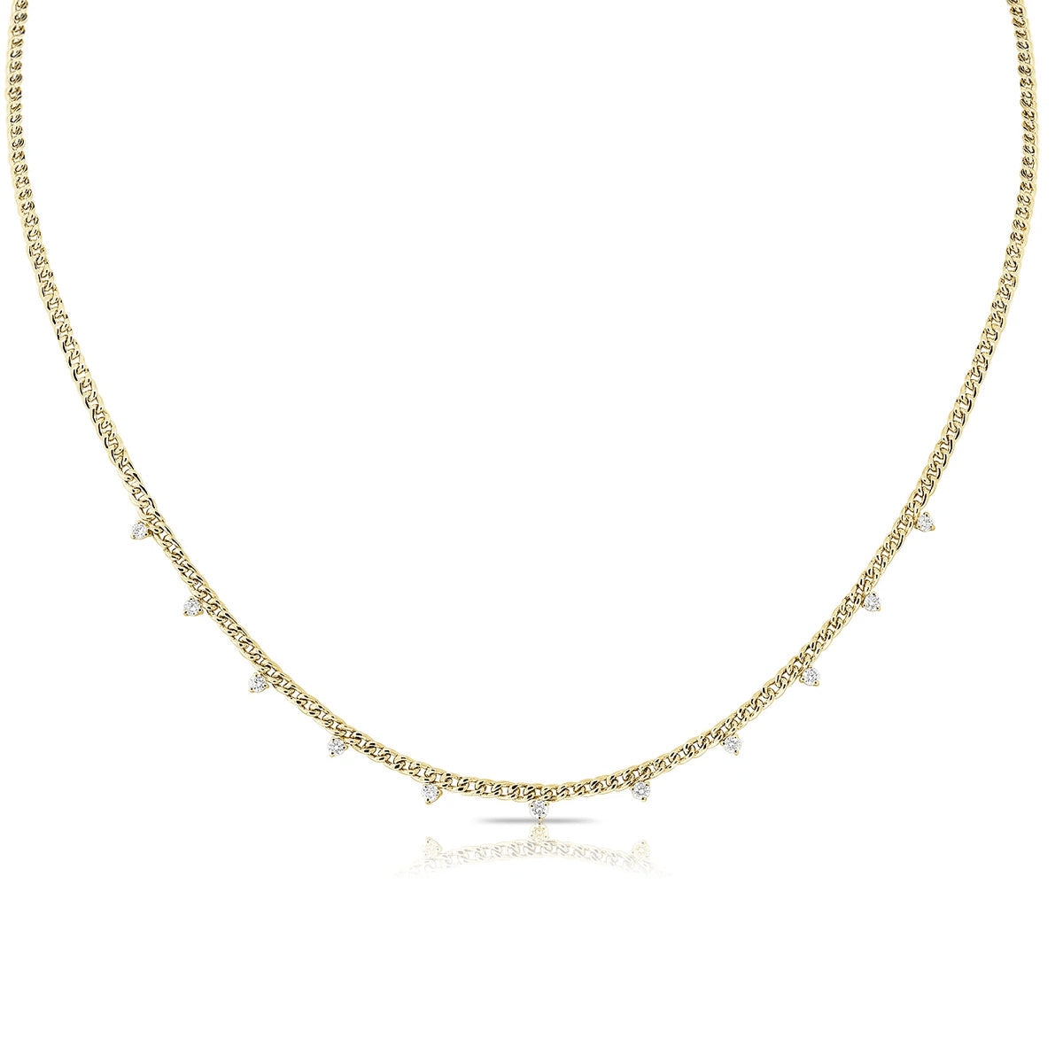 Dangling Diamond Cuban Necklace