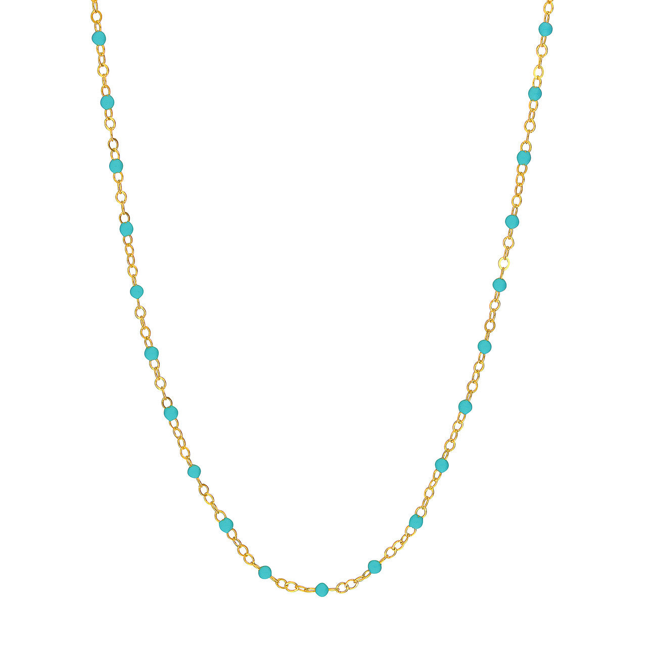 Enamel Bead Piatto Chain Necklace