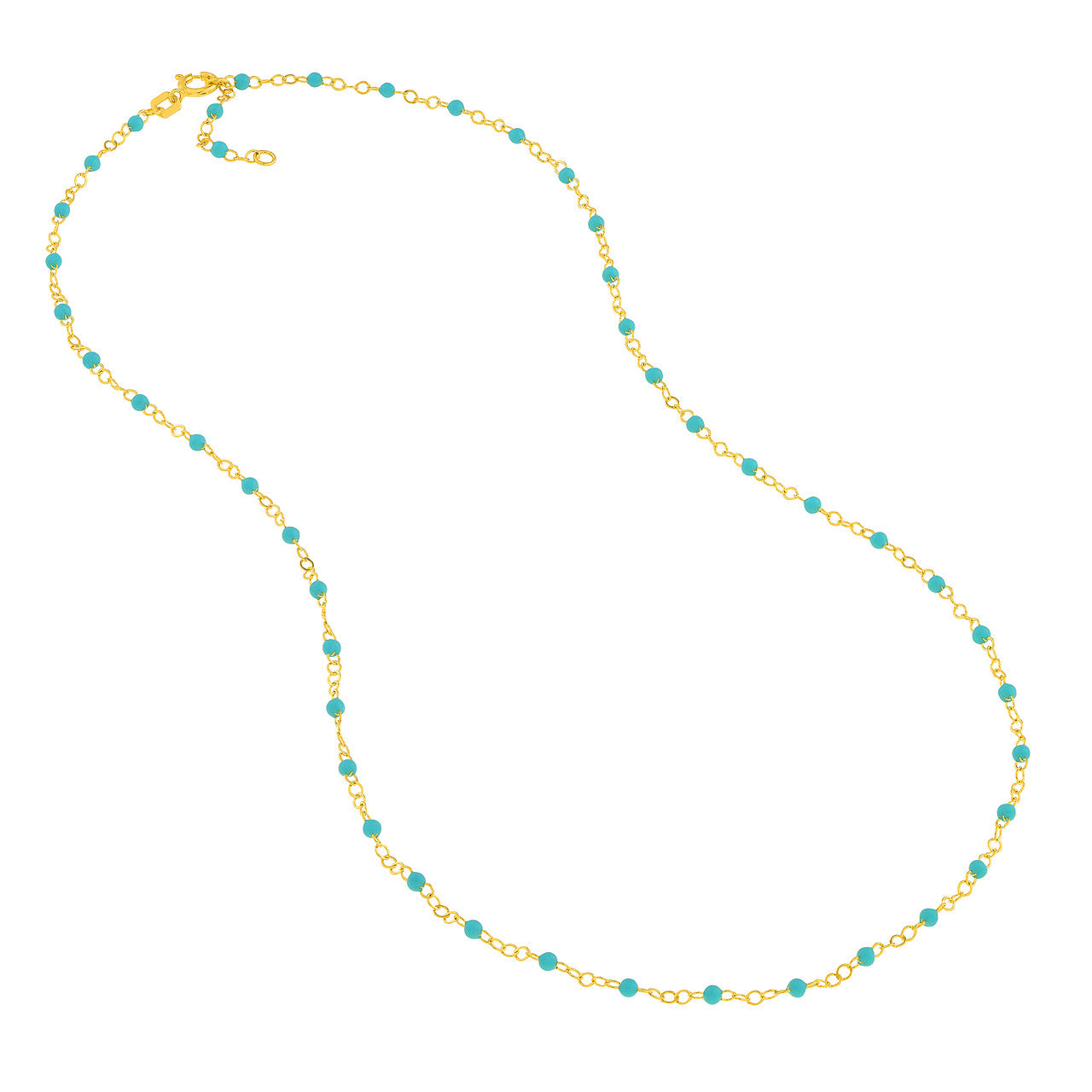 Enamel Bead Piatto Chain Necklace