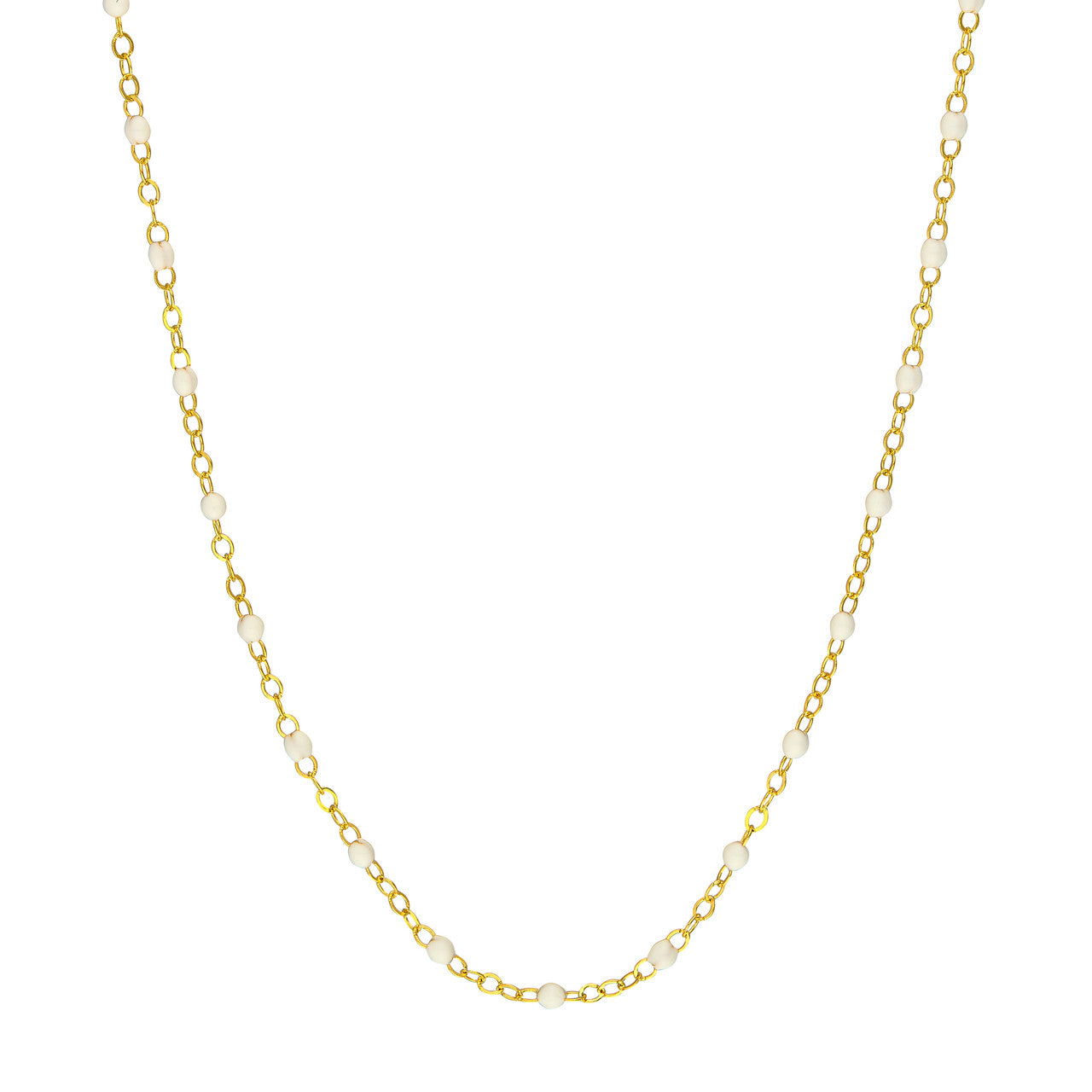 Enamel Bead Piatto Chain Necklace