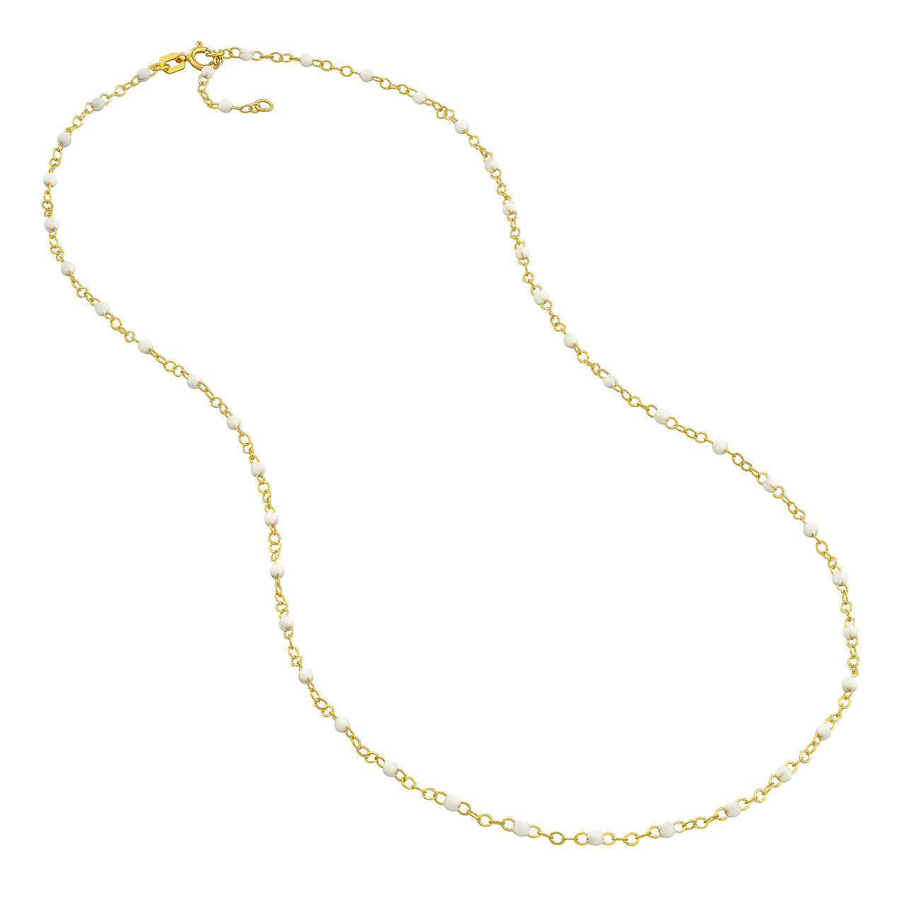 Enamel Bead Piatto Chain Necklace