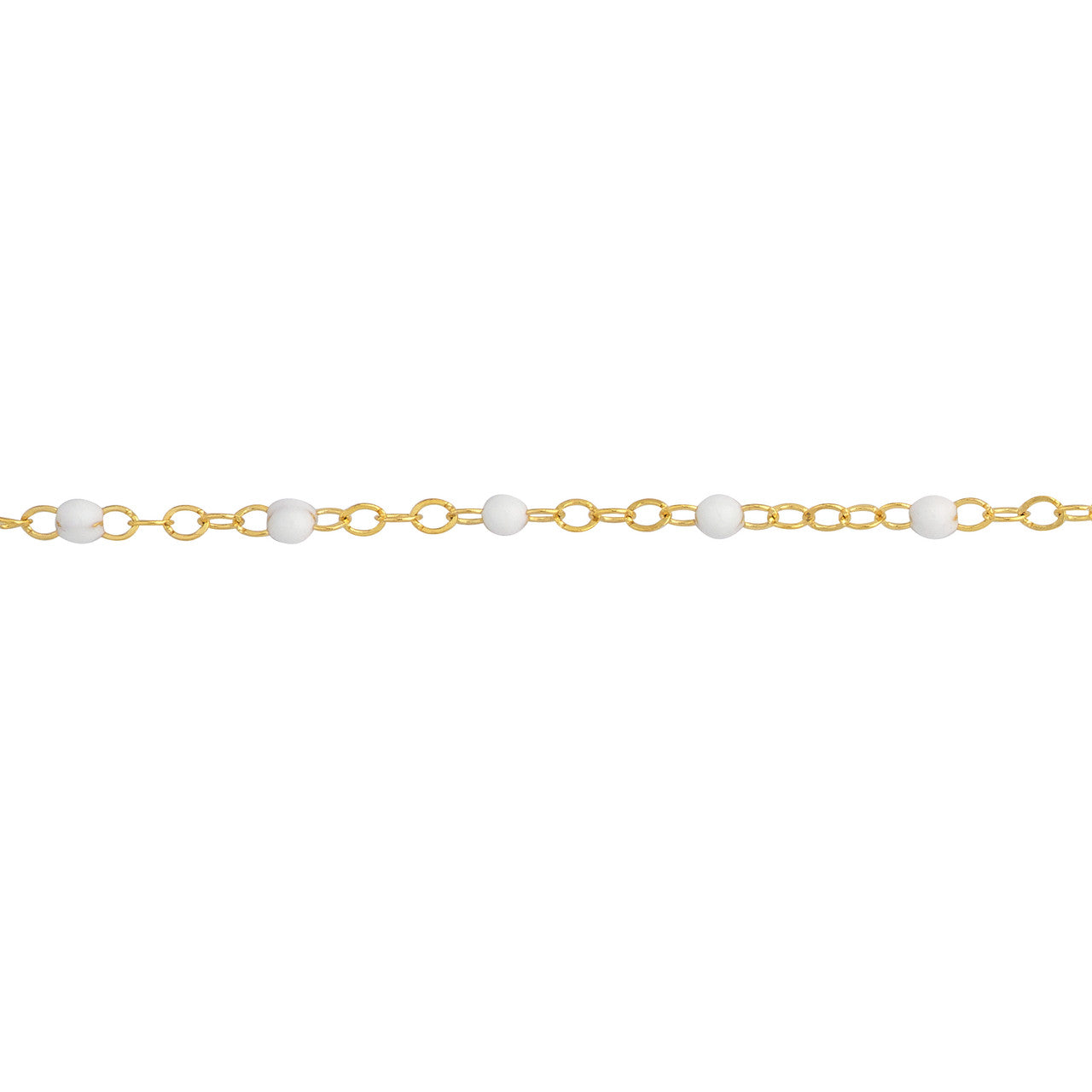 Enamel Bead Piatto Chain Anklet