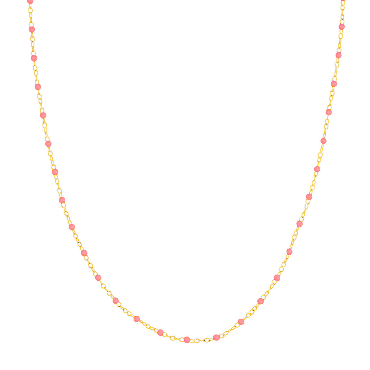 Enamel Bead Piatto Chain Necklace