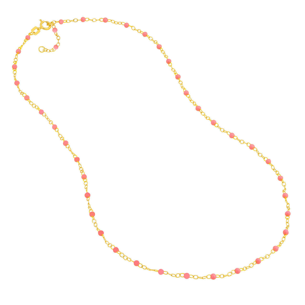 Enamel Bead Piatto Chain Necklace