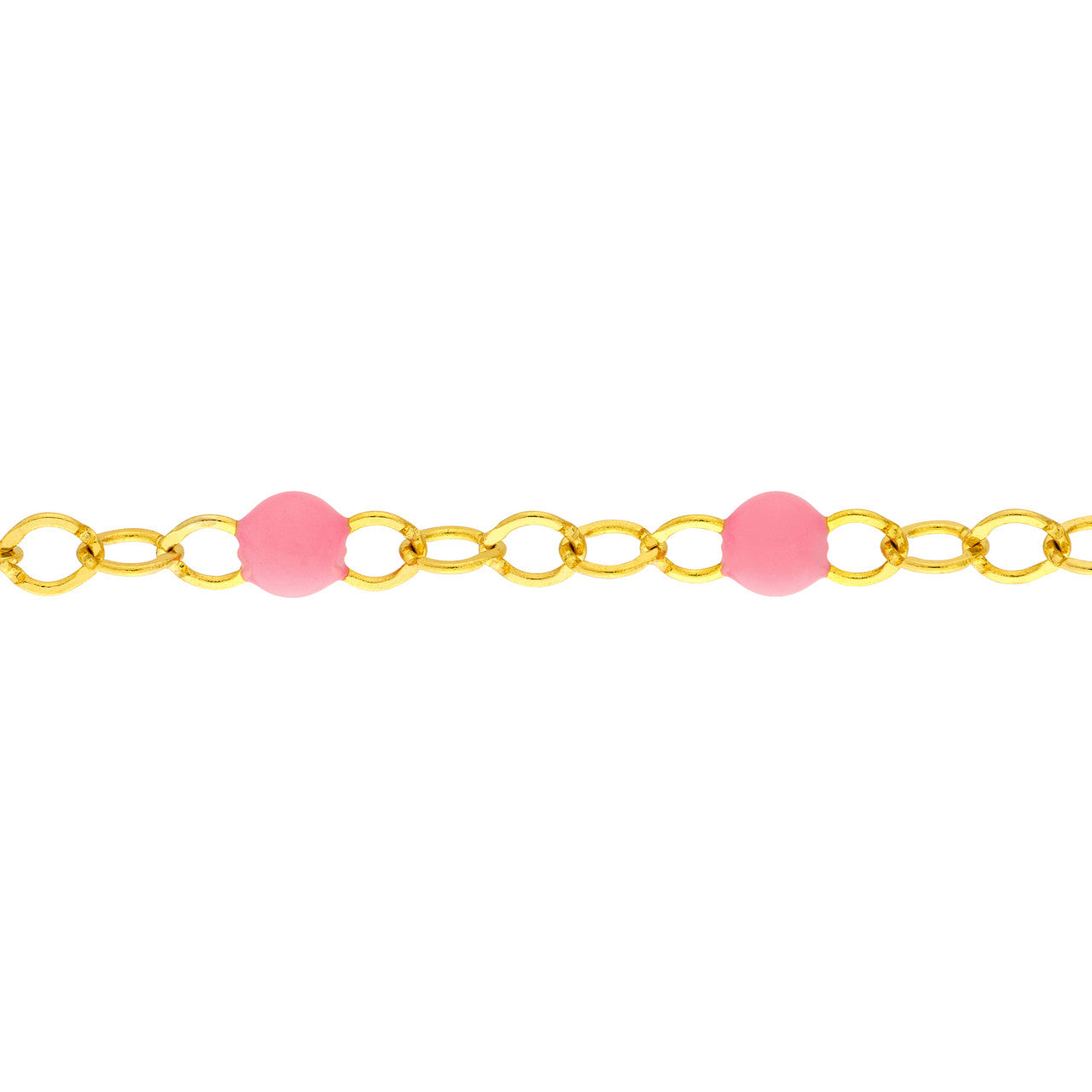 Enamel Bead Piatto Chain Anklet