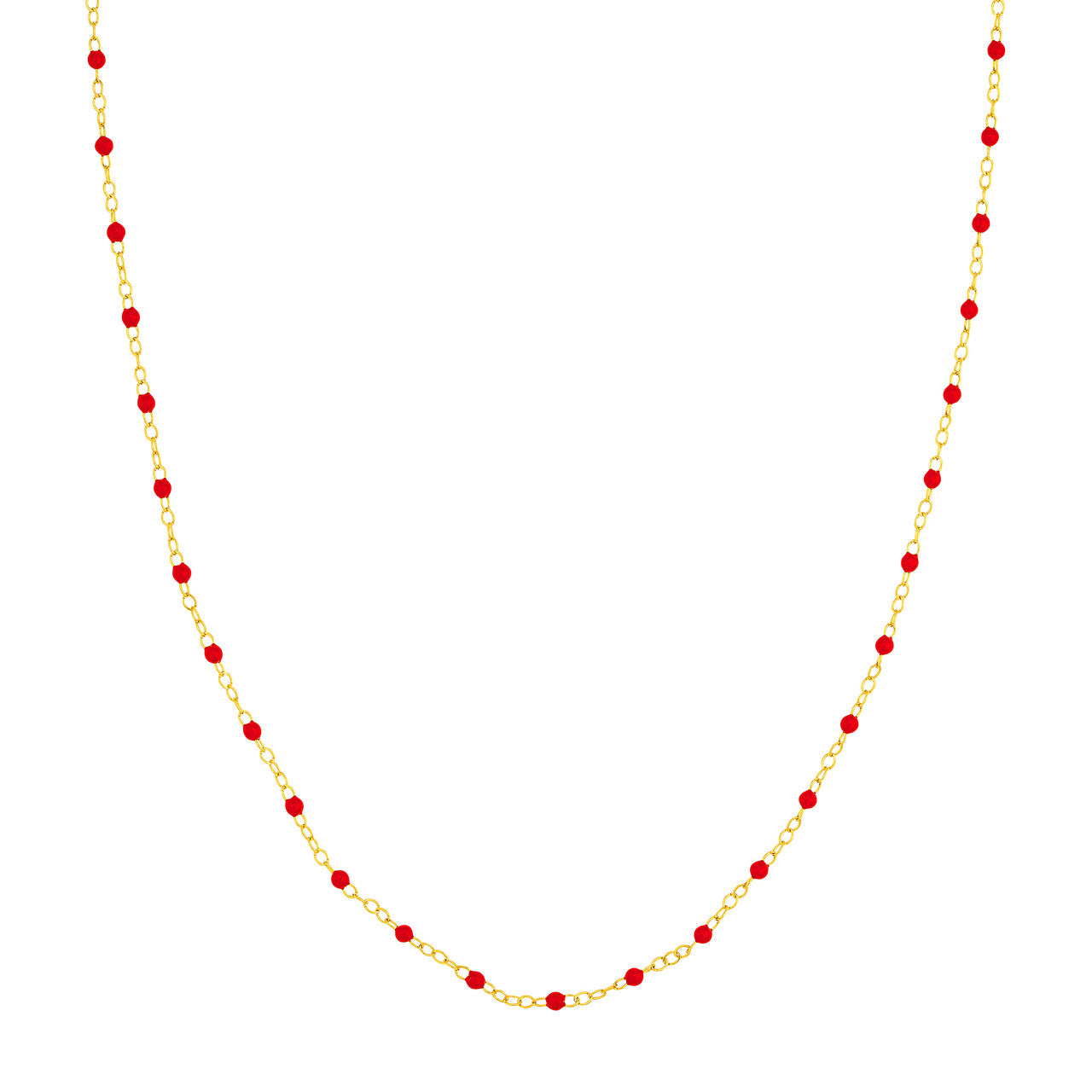 Enamel Bead Piatto Chain Necklace