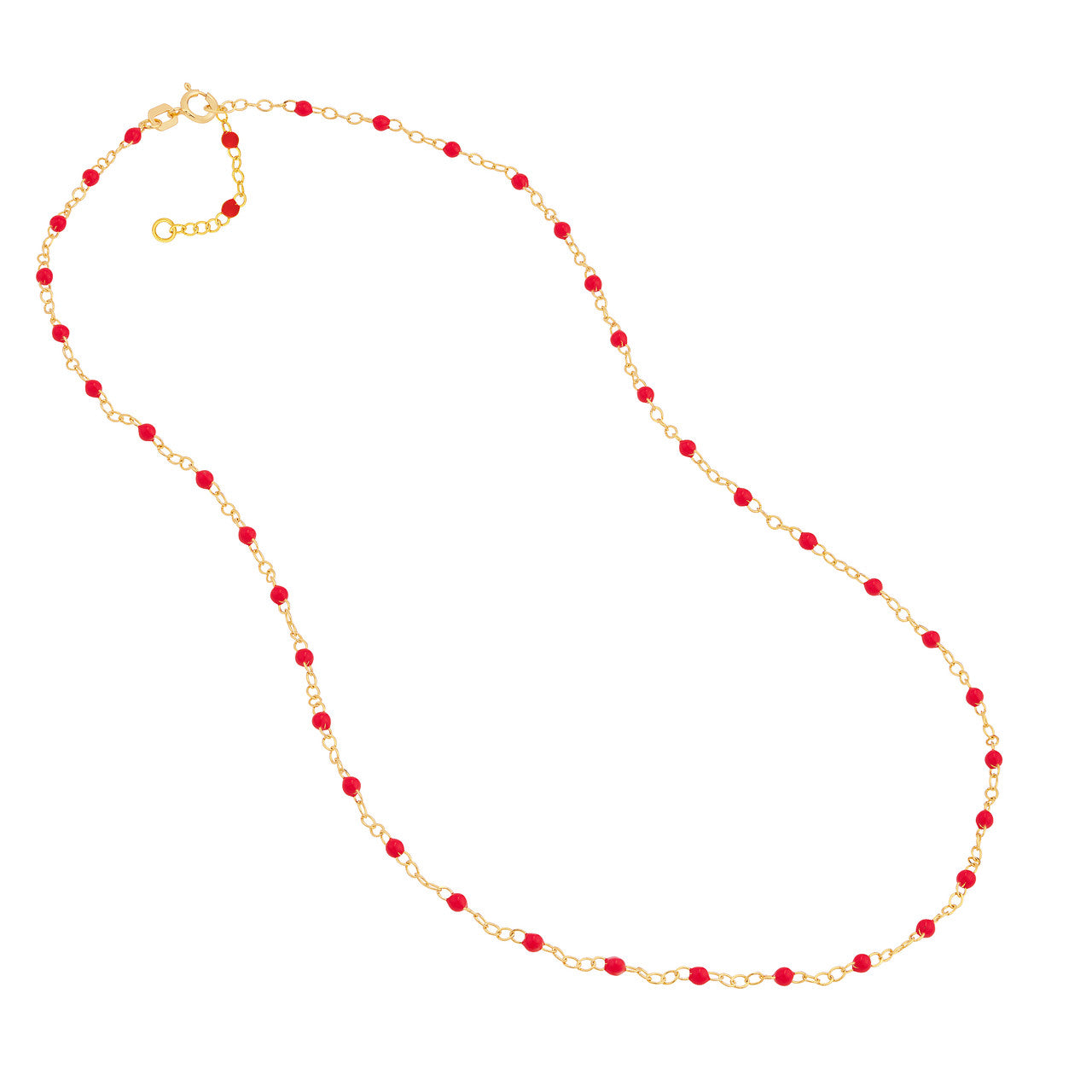 Enamel Bead Piatto Chain Necklace