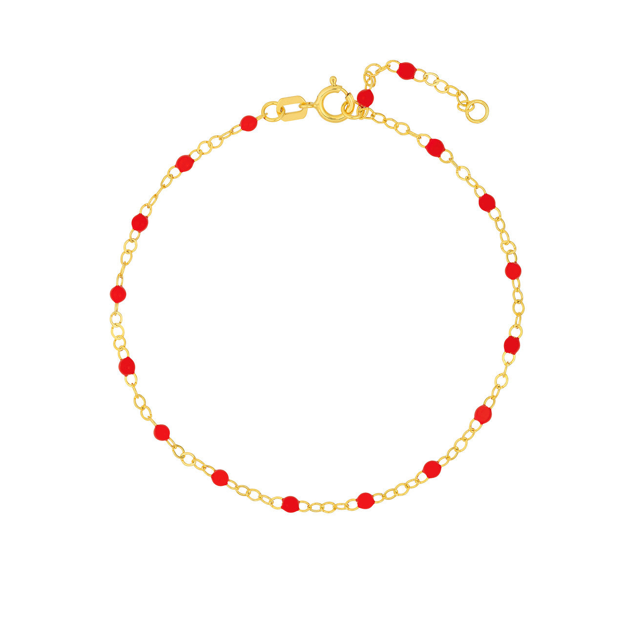 Enamel Bead Piatto Chain Bracelet