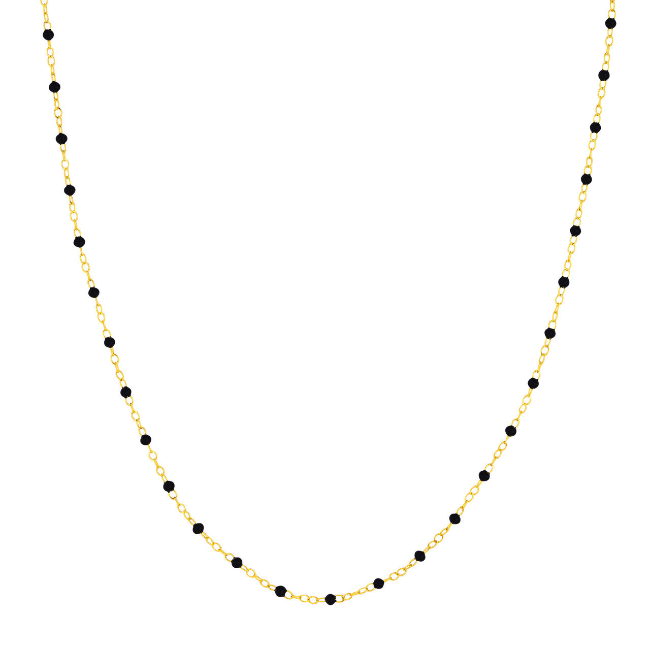 Enamel Bead Piatto Chain Necklace