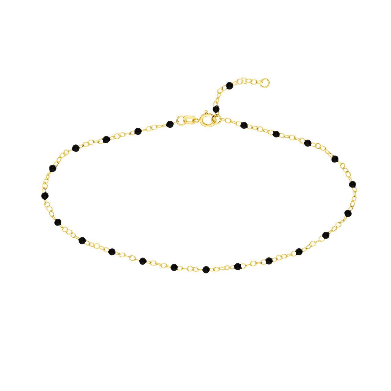 Enamel Bead Piatto Chain Anklet