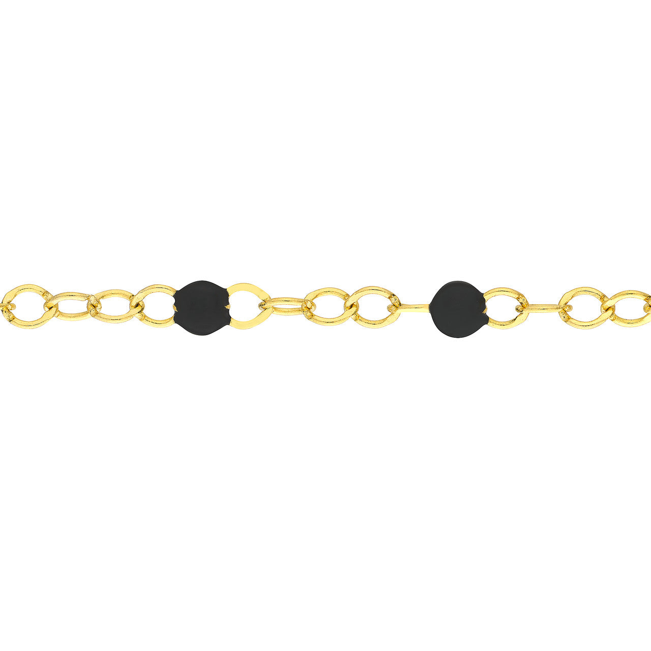 Enamel Bead Piatto Chain Anklet